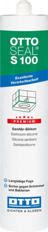 Ottoseal S100 Premium-Sanitär-Silikon 300ml C501 hellgrau 21