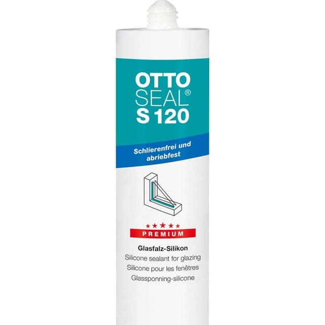 Ottoseal S120 Premium-Glasfalz-Silikon 310ml C7114 matt-kastanie