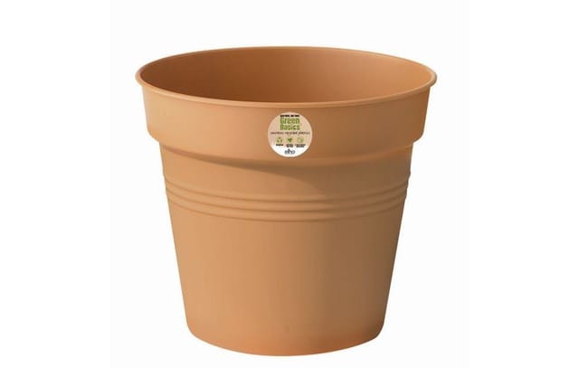 Elho - Pflanztopf Green Basics ø 24 x 21 cm terracotta Kunststofftöpfe