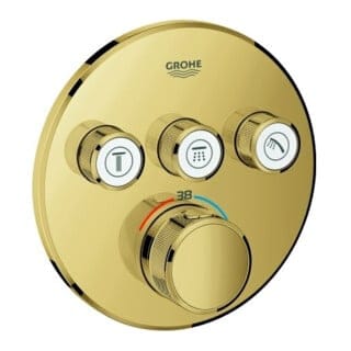 Grohe Grohtherm SmartControl - Thermostat-Duscharmatur, Unterputzmontage, mit 3 Absperrventilen, Cool Sunrise 29121GL0