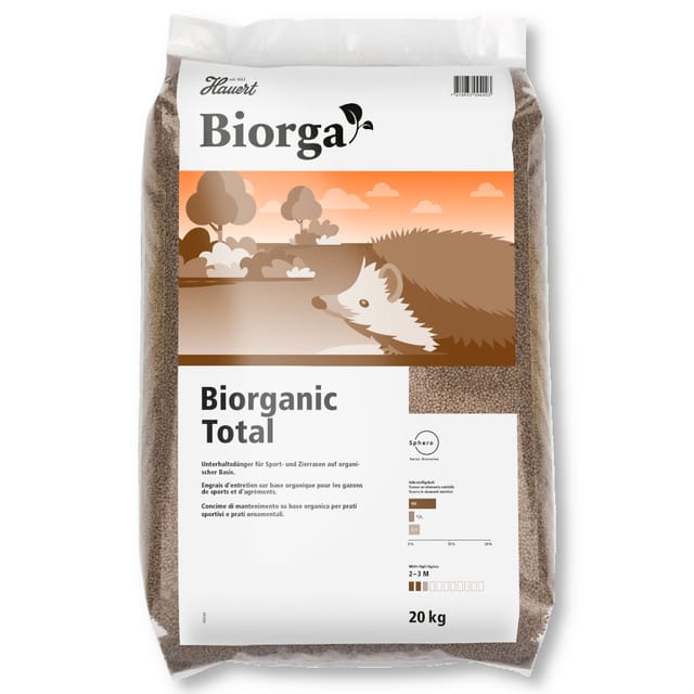 Hauert - Biorganic Total 20 kg Universaldünger Rasendünger FiBL Biodünger Blumen