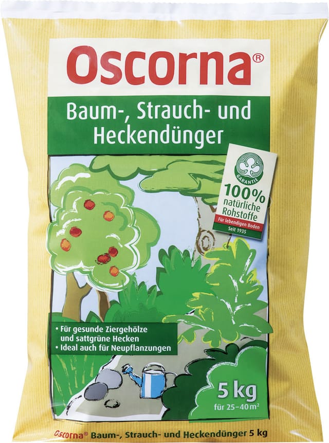 Baum-, Strauch- und Heckendünger 5kg - Oscorna