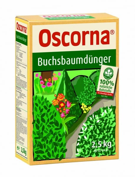 Buchsbaumdünger 2,5 kg für 25 bis 50 m² - Oscorna