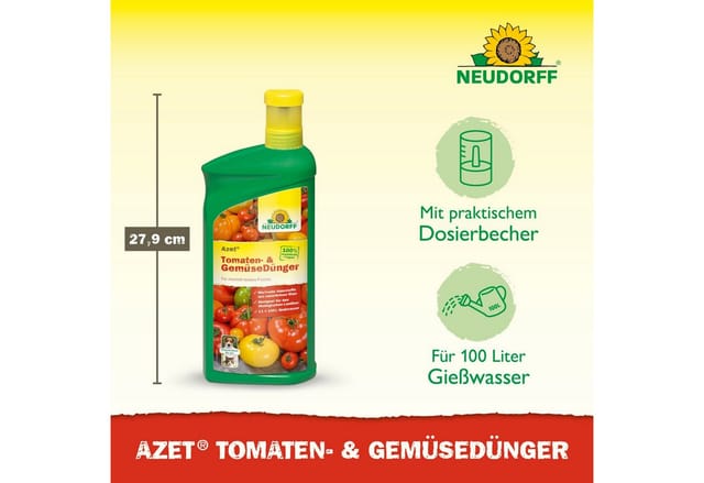Azet Tomaten- und GemüseDünger - 1 Liter - Neudorff