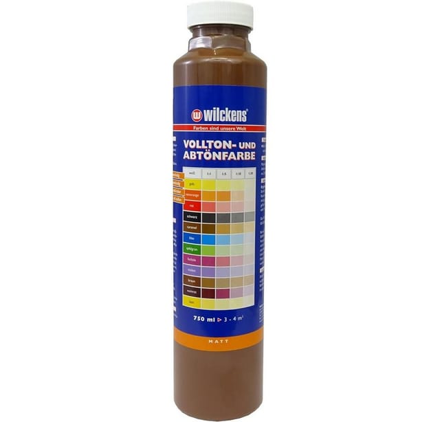 10x Abtönfarben 0,75L Schwarz Braun Vollton Paste Anstriche Beschichtungen Tinte