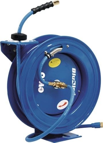 Schlauchaufroller BluBird f.Luft u.Wasser L.20m Geh.Metall Ausgang dn 7,2 - E48360 - EWO