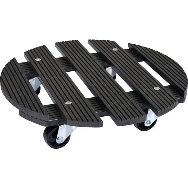 Pflanzenroller wpc, ø 30 cm, anthrazit Tragkraft: 60 kg