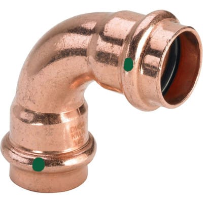 Viega - Profipress-Bogen ø 22mm 90° i/i mit SC-Contur Modell 2416 Kupfer 291518