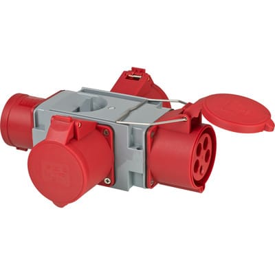 Kreuzverteiler CEE400V/32A 3fach - Brennenstuhl