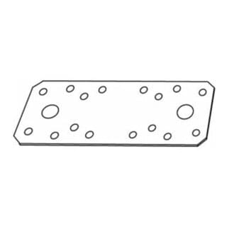 Alberts - art 81503 Flachverbinder Stahl 133 x 55 x 2,5 sendzimirverz. fs 50 Stk