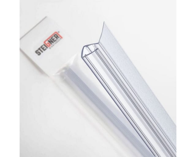 Duschdichtung UK11 Ersatzdichtung für Dusche Wasserabweiser, l, 30 cm, (Einzeldichtung), 6mm bis 8mm Glasstärke - Steigner