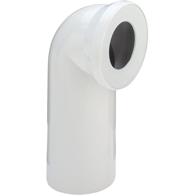 Wc Anschlussbogen 90 Grad 3811 in DN100 aus Kunststoff beige - Viega