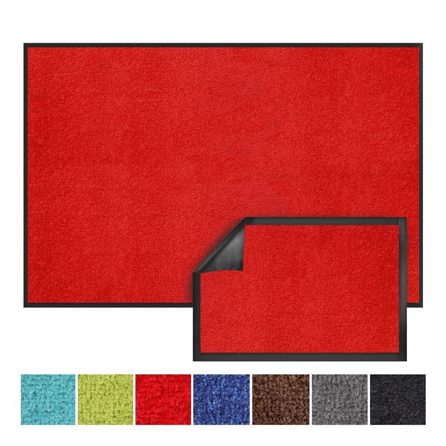 Schmutzfangmatte Monochrom Rot 135 x 200 cm