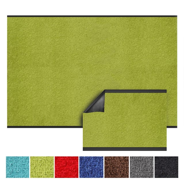 Karat - Schmutzfangmatte Monochrom Limone Zuschnitt 90 x 350 cm