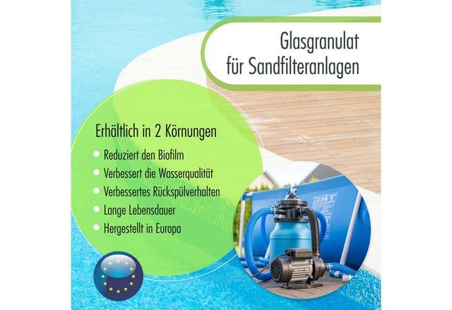 Höfer Chemie Gmbh - 20kg Spezial Glasgranulat für Sandfilter 0,7-1,3mm Körnung