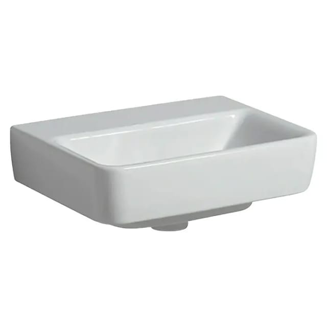 Geberit Renova Plan, Handwaschbecken, 45x34 cm, ohne Hahnloch,