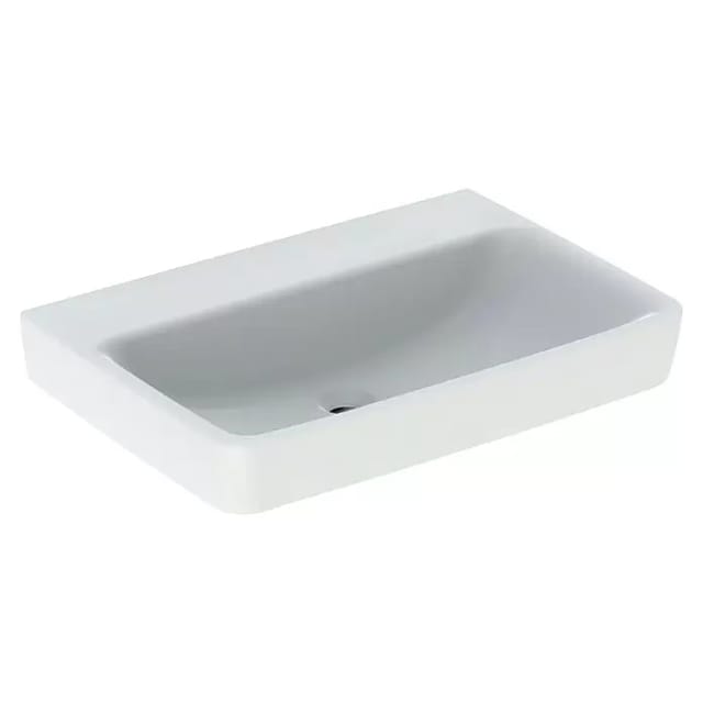 Keramag - Geberit Renova Plan, Waschtisch, 70x48 cm, ohne Hahnloch, ohne
