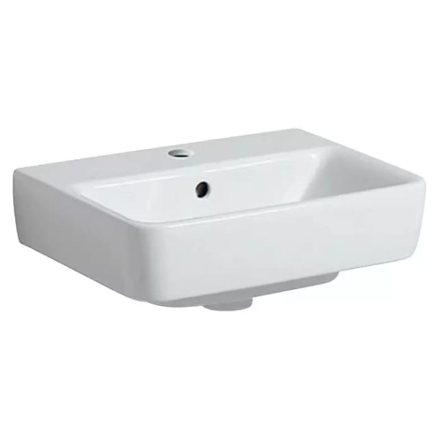 Keramag - Geberit Renova Plan, Aufsatz-Handwaschbecken , 45x34 cm, 1