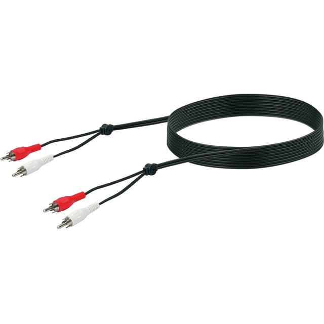 Schwaiger Gmbh - Schwaiger Audio Anschlusskabel CIK5023 533 Cinch schwarz, 3m, 2x Cinch Stecker / 2x Cinch Stecker Kabel & Stecker
