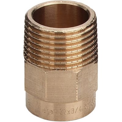 Bergangsnippel Lötübergang AG/i 94243G in 22mm R3/4 Rotguss 100322 - Viega
