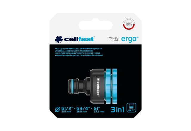 CELLFAST ENERGO Zapfhahnanschluss 1/2"-3/4"-1" .