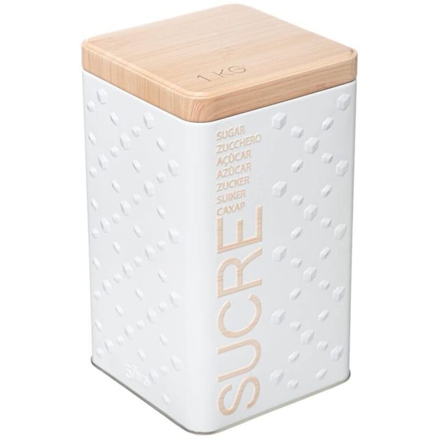 5five Simply Smart - Puderzuckerdose aus metall scandinave nature weiß - 5five
