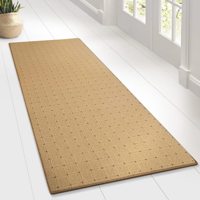 Karat - Teppich-Läufer auf Maß gekettelt Rapido beige 100 x 300 cm