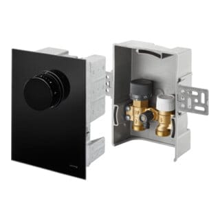 Buderus - Oventrop Unibox t-rtl Thermostat, rtl, Schwarzes Echtglas