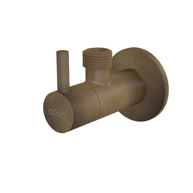 Alcaplast - Alcadrain Anschlussarmaturen - Eckventil mit Filter 1/2', bronze-antik ARV001-ANTIC