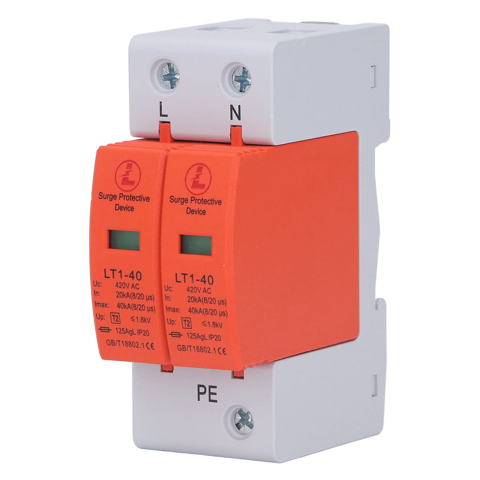 [french Days]sunxury Eosnow,protecteur De Surtension Ac 2p Ignifuge 36mm Rail Installation Dispositif De Protection Parafoudre 420v