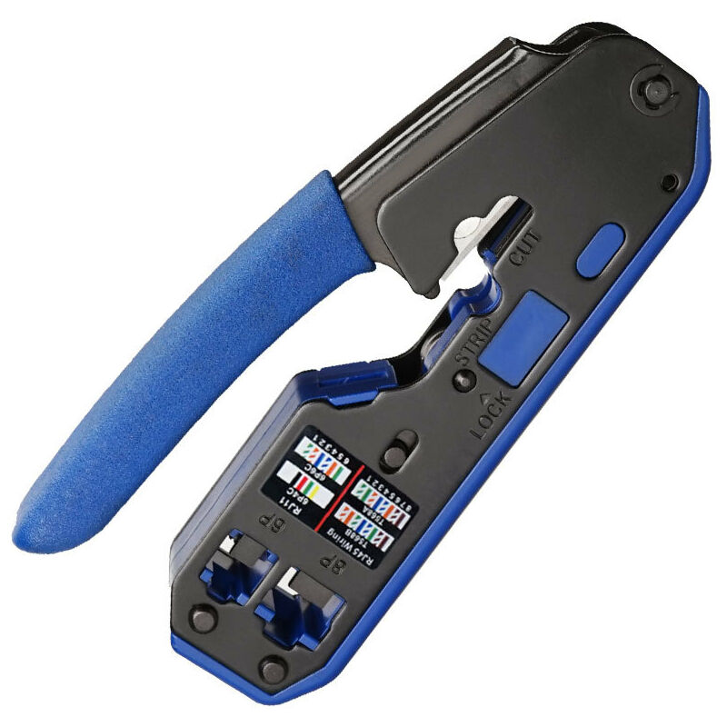 [french Days]pince À Sertir Professionnelle Rj45 Outil Sertissage Rj45 Cat 7 Avec Prise Cat6 Rj45 Et Connecteur Rj45