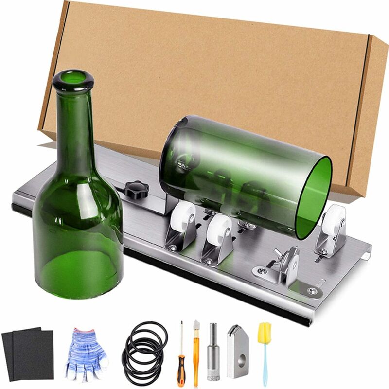 [french Days]outils De Découpe Du Verre Diy Bouteille En Verre Cutter Kit, Coupe-bouteille En Verre Machine De Découpe De Bouteille Améliorée Home Craft