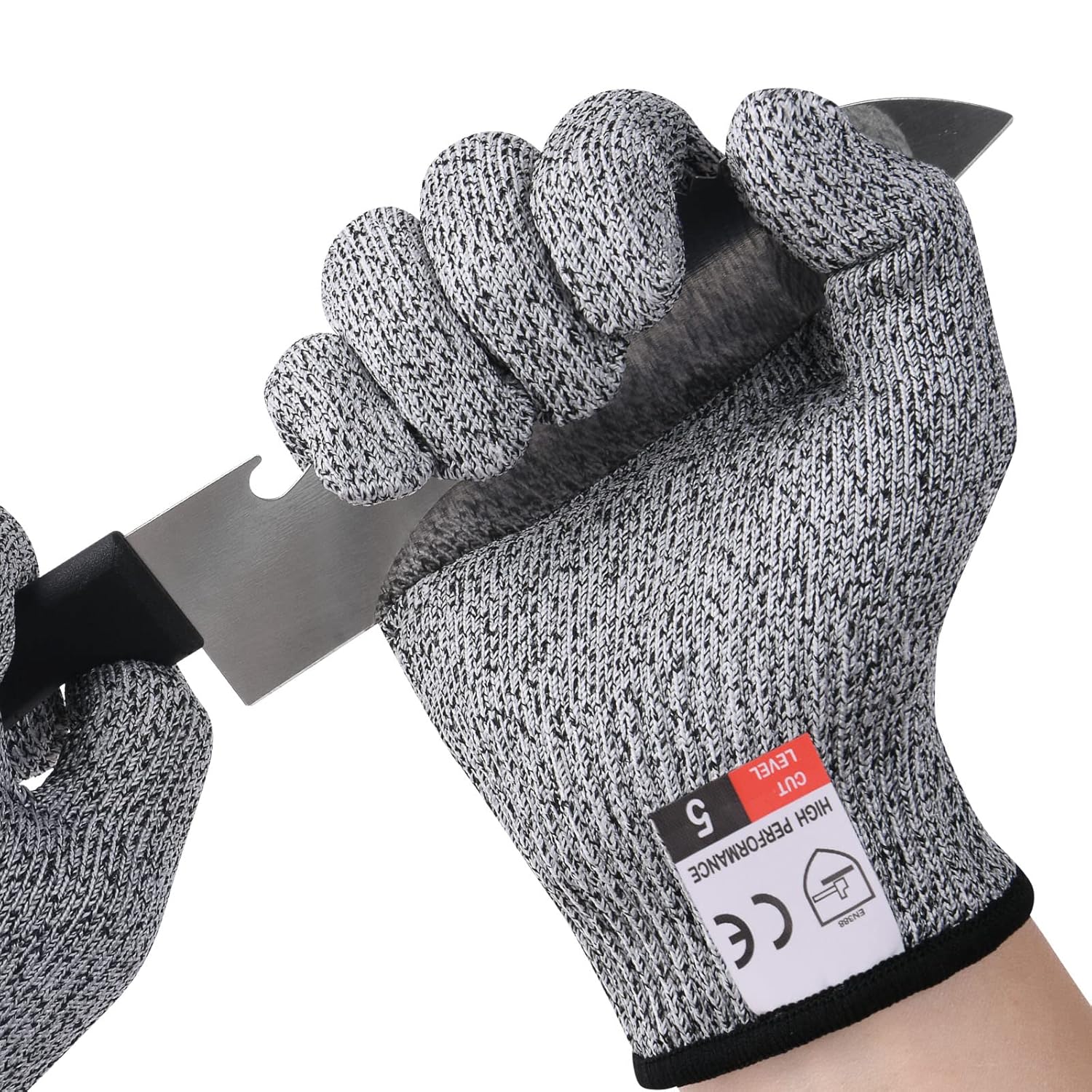 [french Days]gants De Travail Anti Coupures, Protection De Niveau 5 Et Certifié En388 Gants Securite Enfant Femme, Gants De Coupe Pour L'Écaillage D'Hutres, Cuisine, Jardinage, Bricolage, Extérieur -