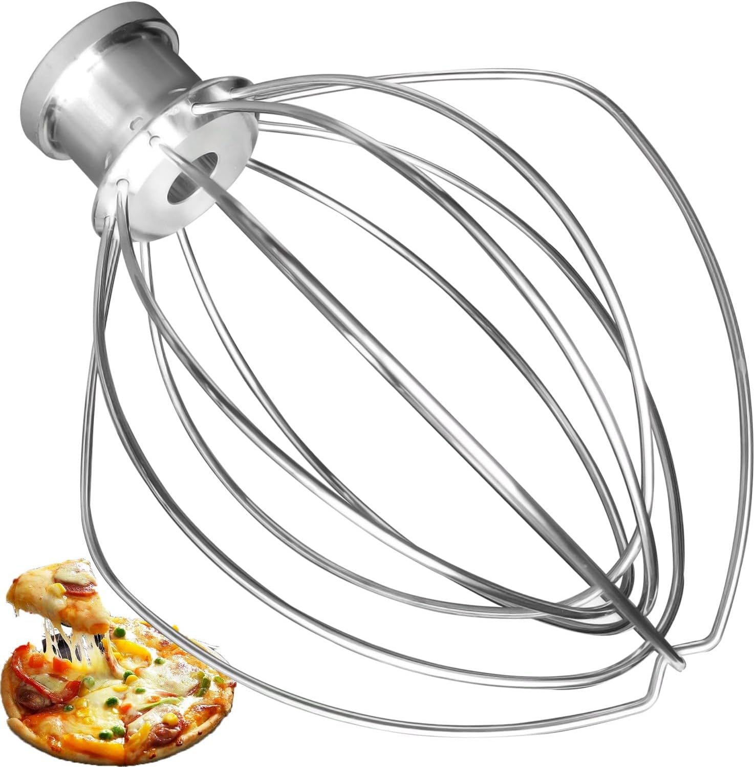 [french Days]fouet En Fil D'Acier Inoxydable K45ww Pour Kitchenaid, Accessoire Pour Kitchen Aid, Mélangeur Sur Socle À Tête Inclinable De 4.5 Et 5 Litres
