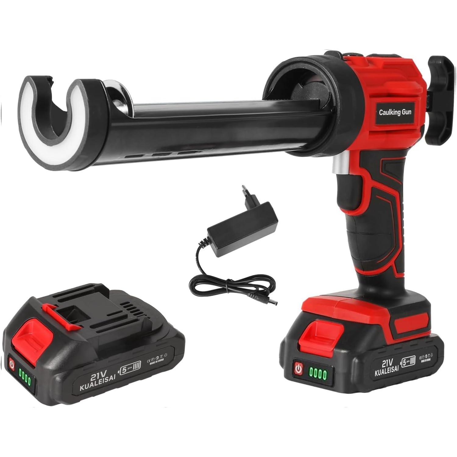 [french Days]pistolet À Silicone Électrique Pour Makita 18v, Pistolet À Cartouche Electrique 1500mah, Pistolet Silicone Avec Led,4 Vitesses Réglables, Pistolet Joints Electrique 300ml Pour Sceller,éta