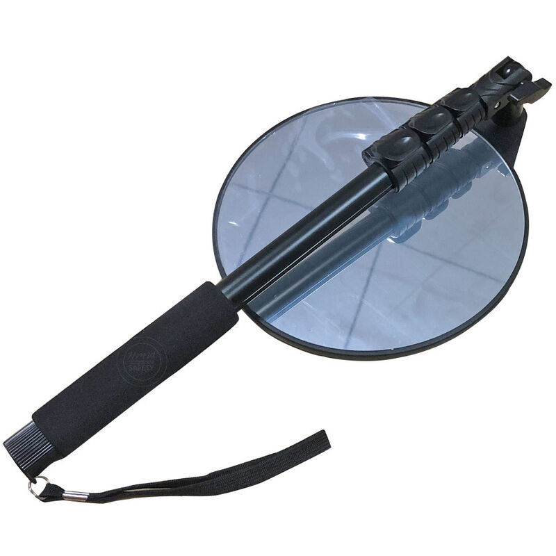 [french Days]miroir D'Inspection De Véhicule, Miroir D'Inspection Long, Miroir Incassable À Haute Résistance, Pas Facilement Cassé, Miroir De Sécurité 20 × 20 Cm, Avec Sac À Main