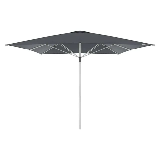 Sonnenschirm/ Großschirm 'Telestar' 400 x 400 cm, anthrazit, ohne Volant, Bezug aus 100% Polyester, Gestell aus Aluminium, 25 kg - Doppler