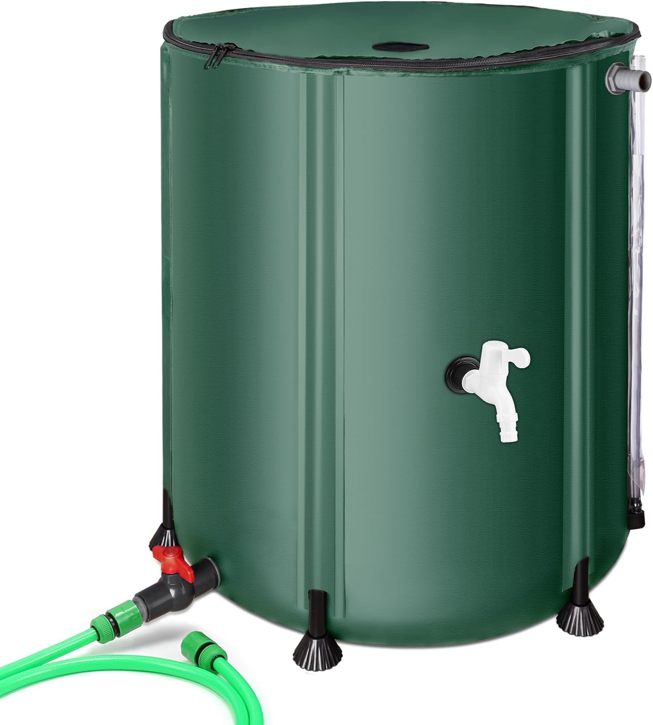 [french Days]réservoir D'Eau De Pluie De 160 L,éservoir D'Eau De Pluie Pliable Pour Le Jardin, Collecteur D'Eau De Pluie Avec Couvercle Et Robinet, Protection Anti-débordement Résistant Aux Intempéri