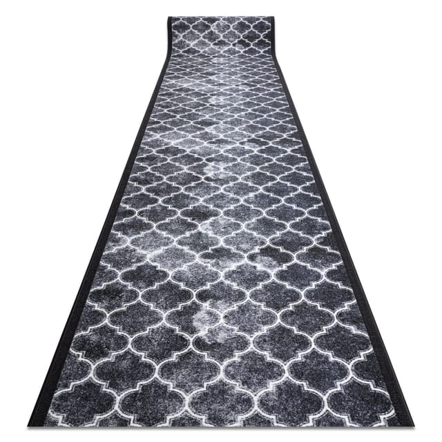 Läufer Antirutsch CLOVER grau 100 cm grey 100x220 cm