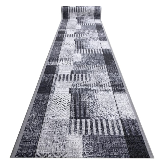 Läufer Antirutsch essenza grau 100 cm grey 100x700 cm