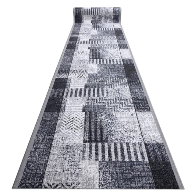 Läufer Antirutsch essenza grau 100 cm grey 100x300 cm