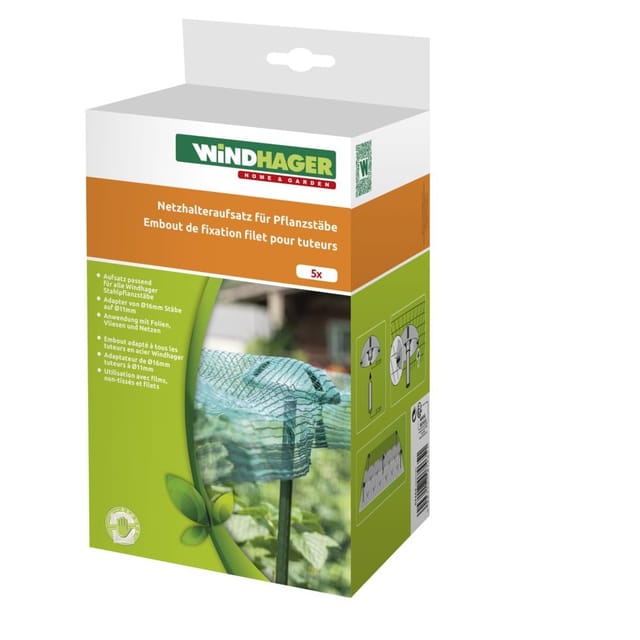 Windhager Pflanzstab-Netzhalter Ø 12 cm, 5 Stück Schädlingsbekämpfung