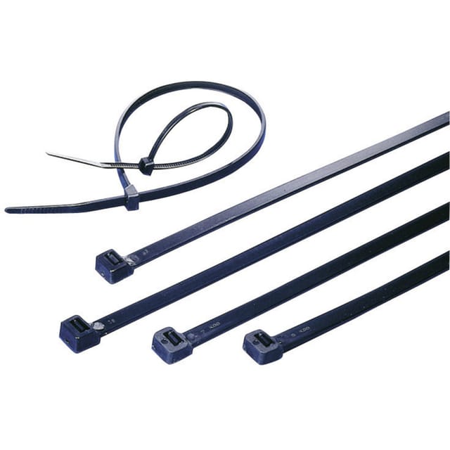 Tru Components - TC-9379636 Kabelbinder 240 mm 7.60 mm Schwarz UV-stabilisiert 100 St.