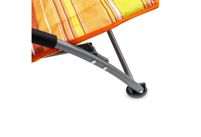 Spetebo - Strandstuhl mit Tasche 600D Oxford - orange- Campingstuhl Klappstuhl Angelstuhl Faltstuhl