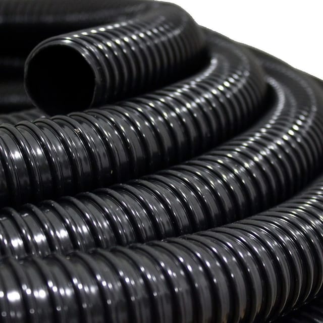 Teichschlauch Spiralschlauch Durch. 20 mm 5 Meter schwarz pvc lichtundurchlässig
