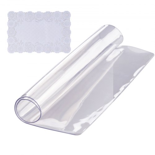 Vevor Tischfolie Tischschutz Transparent 1,5 Mm Dicke, Tischschutz-folie Pvc 305 X 305 Mm Quadratische Tischdecke Tischfolie Abwaschbar Verschleißfest Hitzebeständig Wasserdichte Tisch-schutzfolie