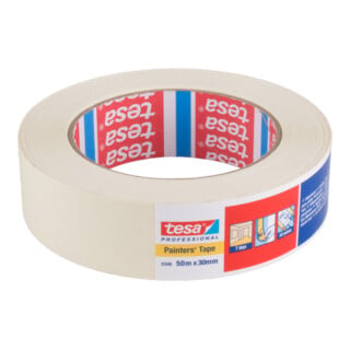 Tesa - standard 04348-00017-03 Kreppband krepp® Beige (l x b) 50 m x 30 mm 1 St.