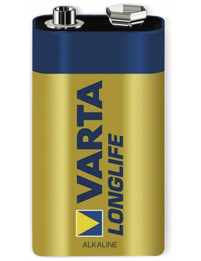 9V-Blockbatterie longlife, 1St. - Varta