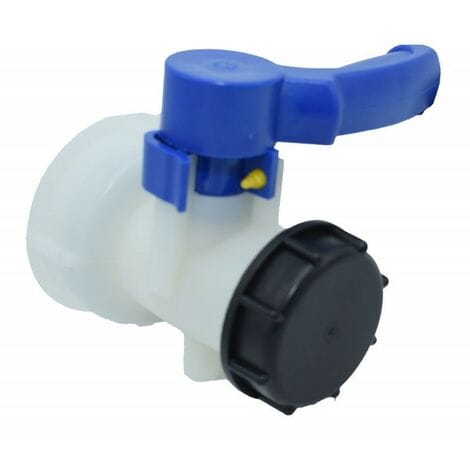 1000 Liter Ibc Tankventil 2" / 62mm Integriertes Kunststoff-schmetterlingsventil Dn40 (62mm)