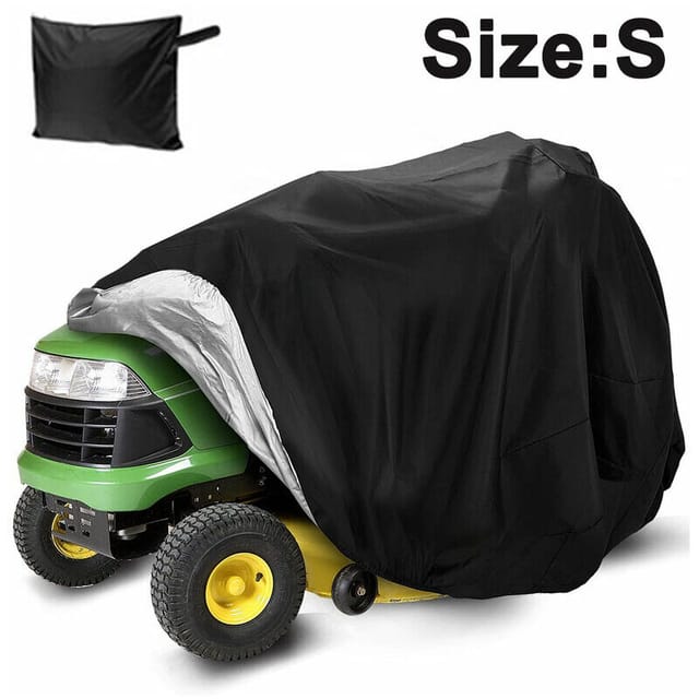 Rasenmäher- und Traktorabdeckung bis zu 137 cm (54 Zoll). Strapazierfähiges 210D Oxford-Polyester, UV-Schutz, universelle Passform,